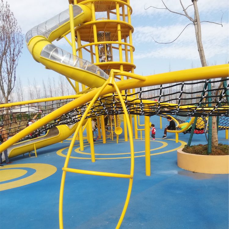 OL-DZ6001 Outdoor custom climbing playground slide
