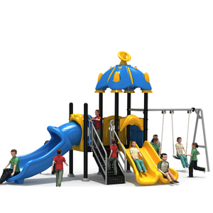 OL21-BHS160-04 Play house toddler slide playground