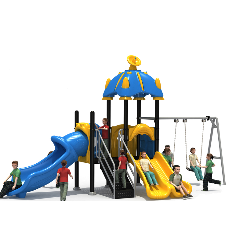 OL21-BHS160-04 Play house toddler slide playground