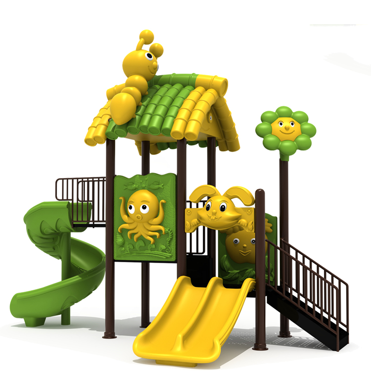 OL-XC042Outdoor slide kids playhouses