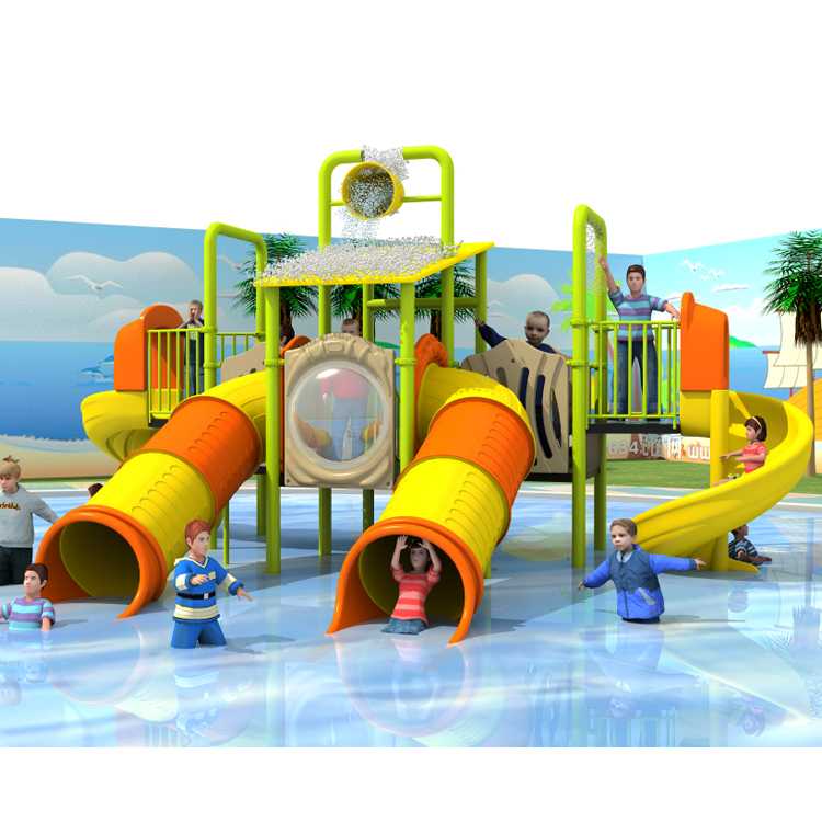 Swimming pool slide play equipment water amusement park slide for water playground
